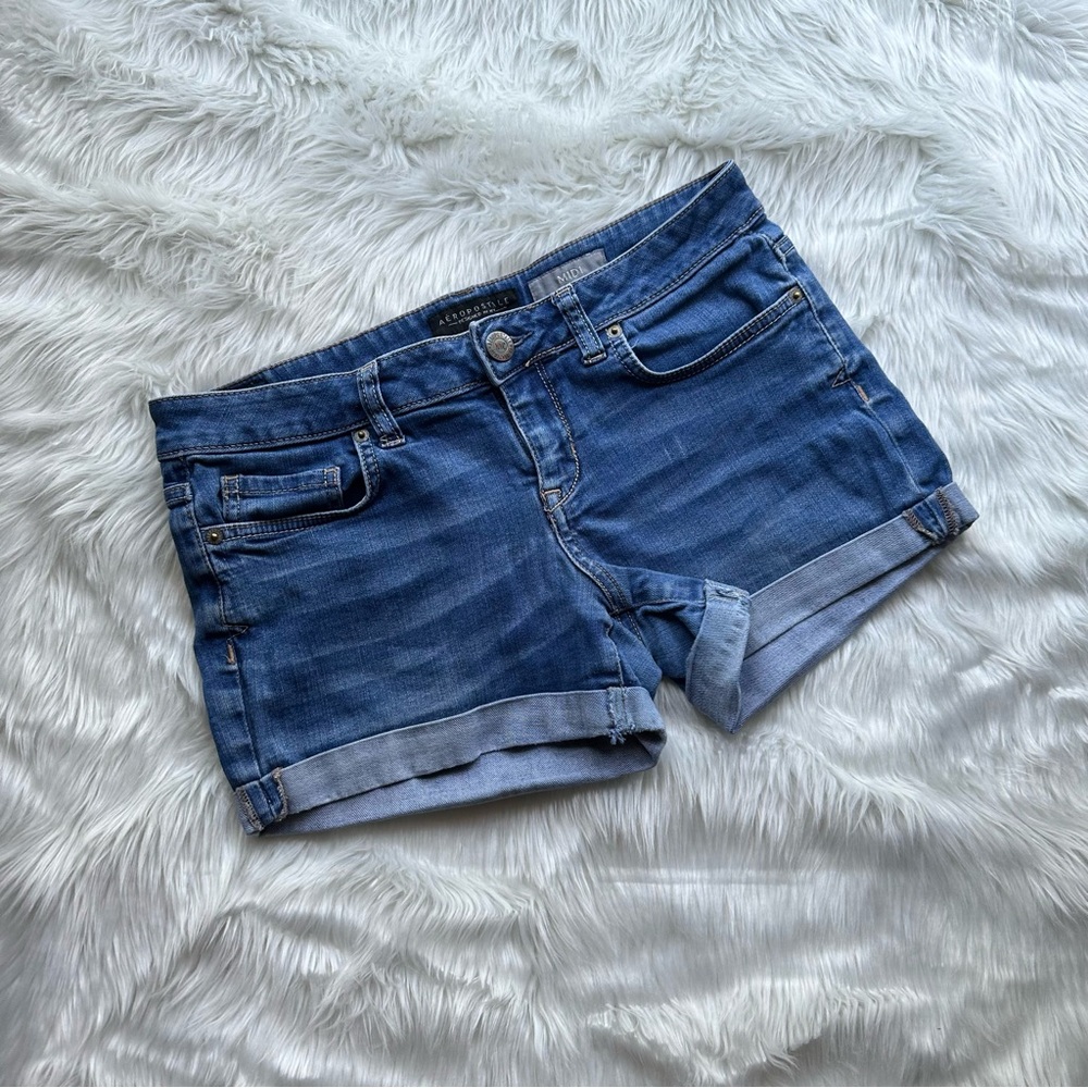 Aeropostale Classic Blue Jean Shorts